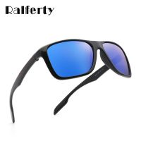 Ralferty Polarized Sunglasses Men Driver Glasses For Male Blue Mirror Square Sun Glasses UV400 Fishing Eyewear K1037