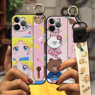 Anti-dust New Phone Case For iphone 11 Pro Wristband New Arrival Phone Holder Wrist Strap Soft Case Cute Silicone Soft