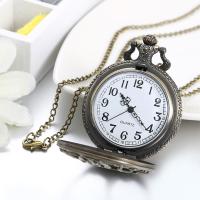 LANCARDO Vintage Life Tree Pattern Digital Dial Quartz Pocket Watch For Women And Men Steampunk Necklace Pendant With Chain Gift