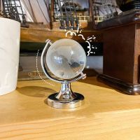 【CC】◈  Round Globe Desktop Ornament Map Rotating Balls Standing Desk Crafts