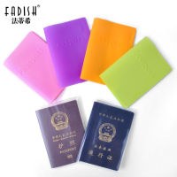 6 สี Candy สีผู้หญิงผู้ชายผู้ถือหนังสือเดินทางกระเป๋าหนังหนังสือเดินทางซิลิโคนโฟลเดอร์เอกสาร-Beibend