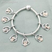 FC Jewelry Fit Original Charm Bracelet 100 925 Silver I Love You Forever Yorkshire Terrier Dog Bead For Making Women Berloque