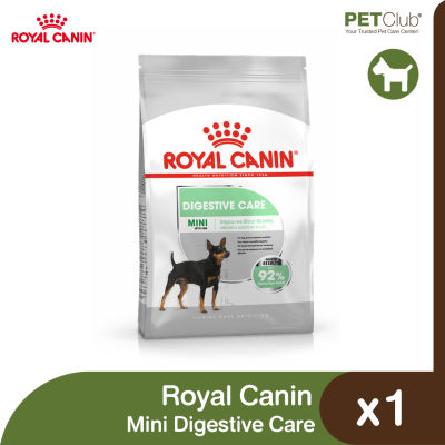 [PETClub] Royal Canin Mini Digestive Care - สุนัขโต พันธุ์เล็ก ที่มีปัญหาระบบย่อยอาหาร 3 ขนาด [1kg. 3kg. 8kg.]