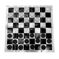 24pc Plastic Chess Board Games Draughts Compact Foldable PP with Chessboard Film Checkers Chess Pieces juegos de mesa