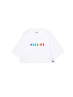 มอสซิโม® M2121-0000 เสื้อครอป Relaxed Crop Pride Tee - White