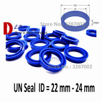 U Cup Single Lip UNS seal ID = 22 mm - 24 mm Hydraulic cylinder piston and rod seal U Ring Polyurethane (PU) Rubber Buffer ring