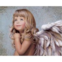 GATYZTORY 60×75cm Painting By Numbers Girl Angel Paint By Number Figure On Canvas Home Decoration DIY Gift Wall Art Picture