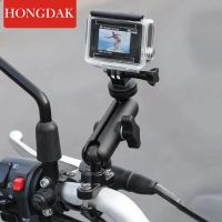 ❖☸▪ สำหรับ GoPro 11 10 9 อุปกรณ์เสริมสำหรับรถจักรยานยนต์ Handlebar ผู้ถือจักรยาน Mirror Mount Bike Bracket สำหรับ insta360 DJI OSMO Action Camera