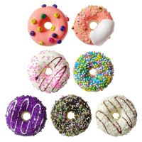 blg Realistic Artificial Toy Donut Assorted Faux Doughnuts Toy Cakes Desserts Decor 【JULY】