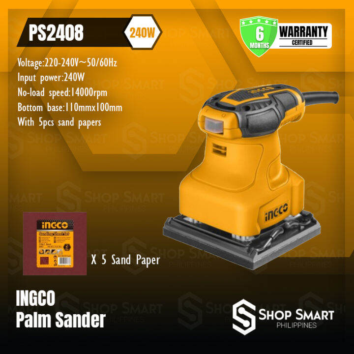 Ingco Palm Sander 240W PS2408 Lazada PH