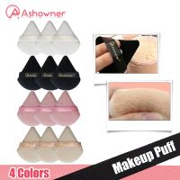 2/3/6Pcs Triangle Powder Puff Facial Mini Makeup Sponge Soft Cotton Cosmetics Powder Puff Washable Velvet Makeup Puff Tools