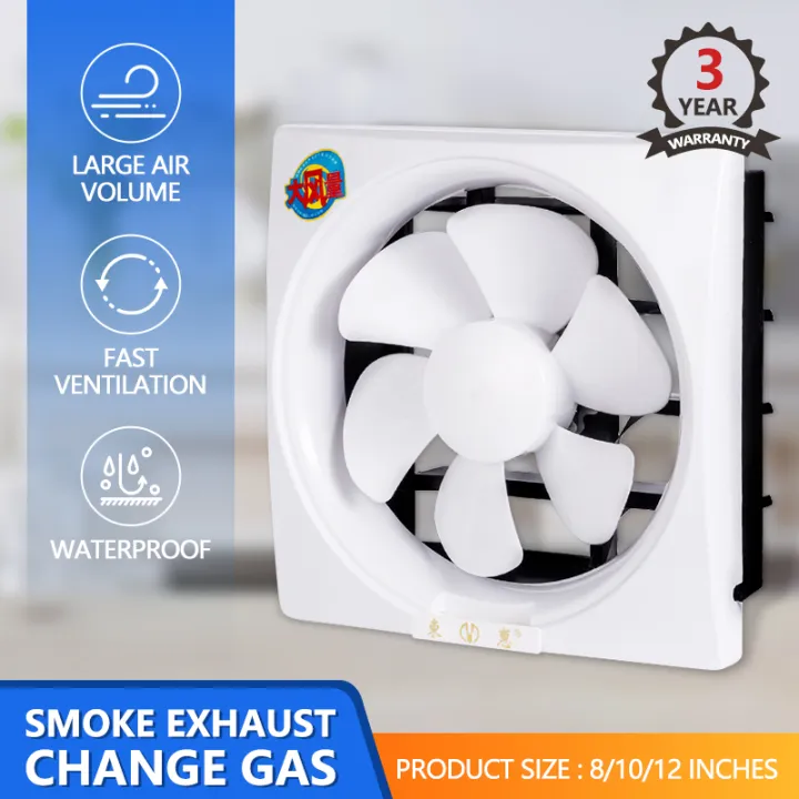 Kitchen Exhaust Fan Wall Ventilation Fan Quiet Shutter Type Exhaust Fan