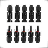 MC4 Connectors สำหรับ แผงโซลาร์เซลล์ แสงอาทิตย์ เคเบิ้ล กันน้ำ (5 ชิ่น)