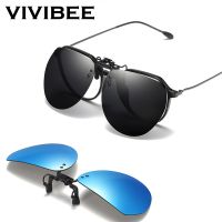 【hot】 VIVIBEE Mirror Men  39;s Polarized Flip Up Clip Sunglasses Night Driving UV400 Fishing Fashing for Mypoic