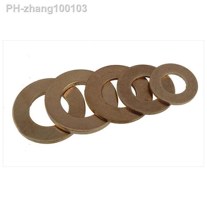 flat-washer-solid-brass-flat-washer-plain-gasket-pad-high-quality-copper-meson-pad-sheet-metal-collar-brass-flat-washer-gb97