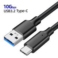 USB3.2 10Gbps Cable USB Type A to USB C 3.2 Gen2 Cable Data Transfer USB C SSD Hard Disk Cable 3A 60W QC 3.0 Fast Charging