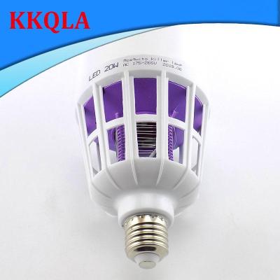 QKKQLA 20W Anti Mosquito Light Bulbs UV White Lights Muggen Bug Zapper Insect Electric Killer Night Lamp E27 MAC 220V Lampe