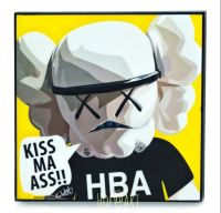 KAWS BFF #6 คอวส์ KISS MA ASS รูปภาพ​ติด​ผนัง​ pop art พร้อมกรอบและที่แขวน Cartoon การ์ตูน กรอบรูป แต่งบ้าน ของขวัญ ภาพพิมพ์ รูปภาพ