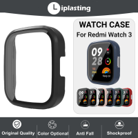 Casing PC Liplasting + ฟิล์มกระจกเทมเปอร์สำหรับ Xiaomi Redmi Watch 3ฝาครอบป้องกันกรอบกันชนป้องกันรอยขีดข่วนกันกระแทก