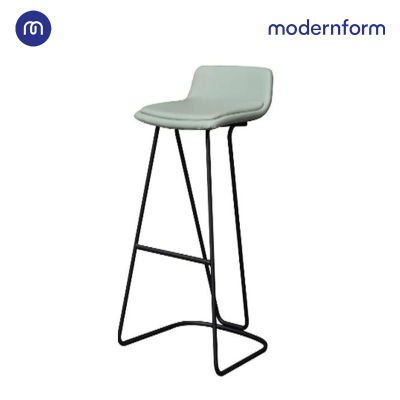 Modernform เก้าอี้บาร์สตูลสูง เก้าอี้สไตล์น่ารักเหมาะกับตกแต่งออฟฟิศ ตกแต่งคาเฟ่ สีสันสดใสไม่น่าเบื่อ เบาะพนักหุ้มหนังPU สีฟ้า  รุ่น BD-RX9008