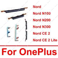 【XX】Botão Power Volume para OnePlus Nord 1 +  Mute Side Keys Parts  5G  1 Off  N100  N200  N300  CE2 Lite