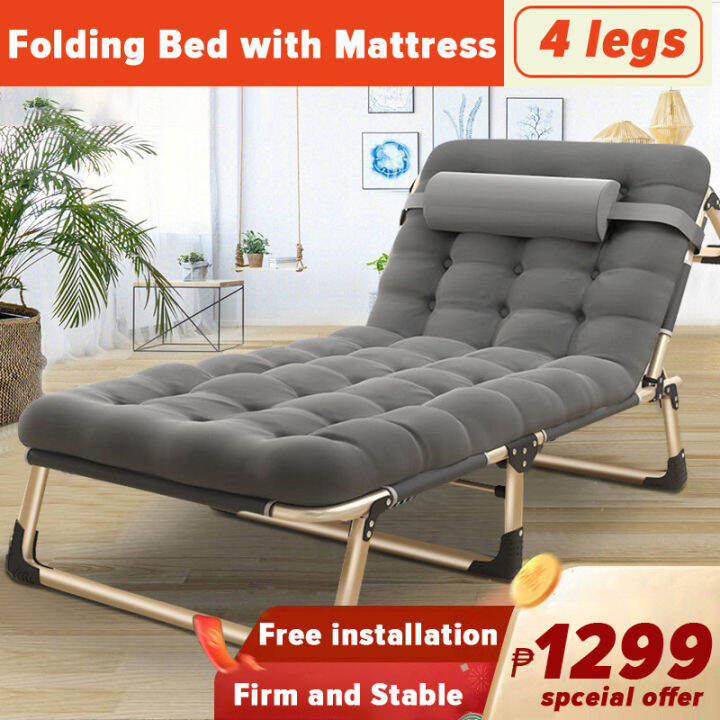 COD Folding bed portable bed single bed household simple lunch break ...