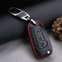 ◄ Leather Car Keyring Key Case Cover For Ford Escort Fiesta MK7 Focus Mondeo Mk5 Mk3 Mk4 C Max Kuga Fusion Key Holder Accessories