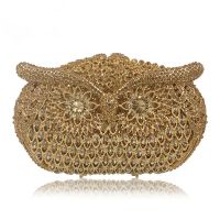 【YD】 Wwl Evening Beaded Ladies Gold Wedding Wallet Clutch Diamonds Purses Bridal