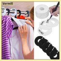 VERMILL 5/10PCS ใหม่ ชัดเจน ว่างเปล่า งานฝีมือ DIY เครื่องประดับเสื้อผ้า ไม้แขวนเสื้อกลม ออแกไนเซอร์ที่แขวน แท็กเสื้อผ้า ตัวแบ่งขนาดเสื้อผ้า