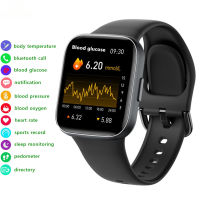 นาฟิกาสมาทวอท Blood Glucose Mens Smart Watch Women Bluetooth Call HR Sleep Sport Smartwatch for IOS Xiaomi Phone