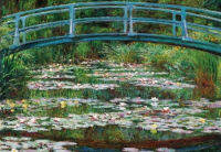 ปริศนานำเข้าทับทิมอเมริกันทับทิม AA380 Nihonbashi ภาพวาดที่มีชื่อเสียงของ Monet 1000 ชิ้น