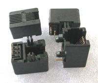 (10ชิ้น)RJ11 RJ12 6P6C Female PCB Mount Telephone Modular Connector