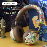 Newmsnr 2023 Fashion Painted Bluetooth Headphones FM Radio Wireless