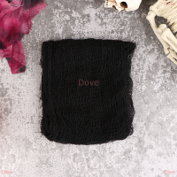 Dove ผ้าก๊อซตกแต่งฮาโลวีนผ้าตาข่ายน่าขนลุกอุปกรณ์งานปาร์ตี้ผ้าก๊อซตกแต่งกริดสีดำแนวฮาโลวีน