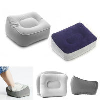 Portable Inflatable Foot Rest Pillow Cushion PVC Air Travel Office Home Leg Up Footrest Relaxing Feet Tool xqmg Pillow Home Text