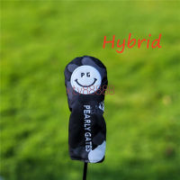 PG 1989 Pearly Gates Golf Club Driver Fairway Woods Hybrid Ut Headcover Pentagram Design Zebra Color For Golf Club Head Protection Cover
