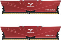 TEAMGROUP T-Force Vulcan Z DDR4 16GB Kit (2x8GB) 3600MHz (PC4-28800) CL18 Desktop Memory Module Ram TLZRD416G3600HC18JDC01 - Red 16GB (8GBx2) - 3600MHz C18 Red - Dual Channel