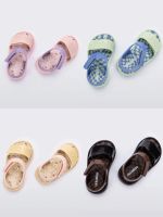 2023 New Childrens Sandals Brazil Melissa Baby Jelly Shoes Soft Sole Open Toe Beach Flat Summer Shoes