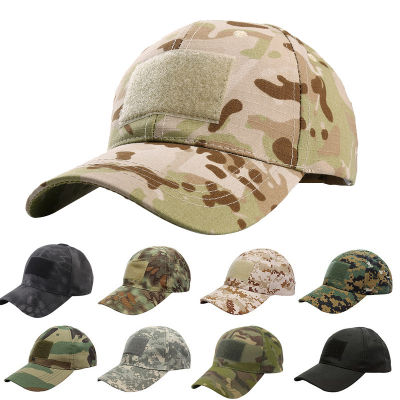 หมวกแนวยุทธวิธีสำหรับวิ่งปั่นจักรยานสำหรับผู้ใหญ่เดินเขาหมวกกองทัพป่าปักลายเบสบอลทหาร