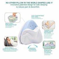 1pc Back Hip Body Joint Pain Relief Thigh Leg Pad Cushion Home Memory Foam Memory Cotton Leg Pillow Sleeping Orthopedic Sciatica Travel pillows