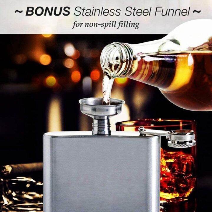 2x-hip-flask-with-funnel-4-oz-stainless-steel-whiskey-flask-100-leak-proof-portable-pocket-hip-flask-for-liquor