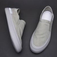 ◑on loafer--Ice silk canvas shoes man and a leather loafers summer driving joker breathable old Beijing cloth shoes, c