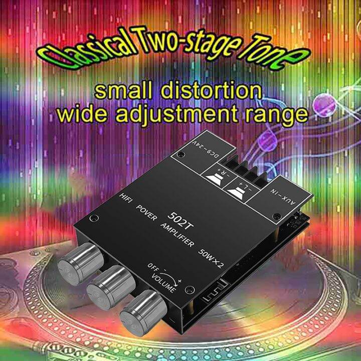 zk-502t-digital-amplifier-board-tpa3116d2-50wx2-high-bass-adjustment-bt5-0-2-channel-subwoofer-amplifier-board-dc12-24v