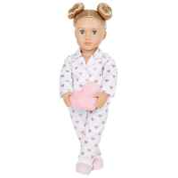 Our Generation DOLL W/ PAJAMA OUTFIT &amp; PENGUIN, SERENITY, BLONDE BD31372Z