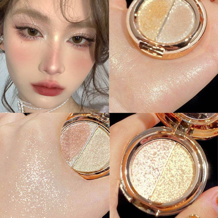 Duo Eyeshadow Matte Glitter Eyeshadow Palette Powder Eyeshadow Shimmer