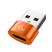 ชนิด C USB 3.0อะแดปเตอร์ OTG ตัวเชื่อมต่อรองรับพลังงานถ่ายโอนข้อมูลชาร์จ6A USB C ตัวเมียเป็น USB ตัวแปลงสายแปลงสัญญาณตัวผู้