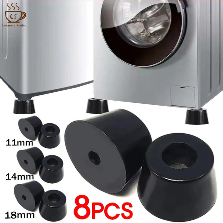8Pcs Antiskid Furniture Legs Feet Conical Rubber Shock Foot Pads for