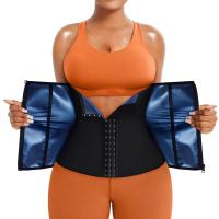 【LZ】 Mulheres Waist Trainer Aparador Espartilho Perda De Peso Tummy Wrap Workout Cinto Sweat Belly Band Sports Cintura Sauna Suit