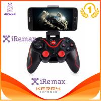 iremax Gamepad Bluetooth T3 จอยเกมส์ไร้สายสำหรับโทรศัพท์มือถือ แท๊ปเล็ต คอมพิวเตอร์ (Black)