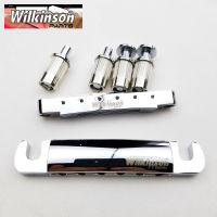 【Cw】Original Wilkinson Chrome Silver Tune-O-Matic Style Electric Guitar Bridge For Lespaul LP SG Guitar WOGT1 WOGB2hot ！